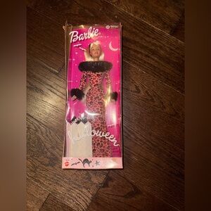Barbie Pink Leopard Print Doll with Black Accents